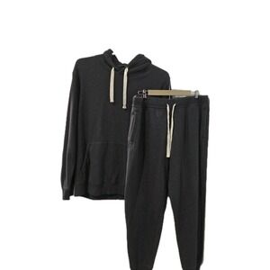 Mens Members Mark NEWPORT Tracksuit XL Charcoal Gray Hoodie/ Jogger Sweatsuit